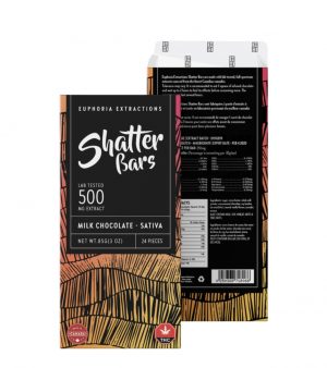 Milk Chocolate Shatter Bar (Sativa) 500mg