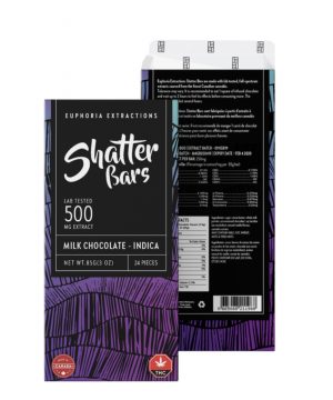 Milk Chocolate Shatter Bar (Indica) 500mg