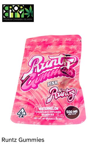 Runtz Gummies Pink (Watermelon) - 500mg THC