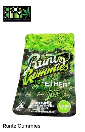 Runtz Gummies Ether (Green Apple) - 500mg THC